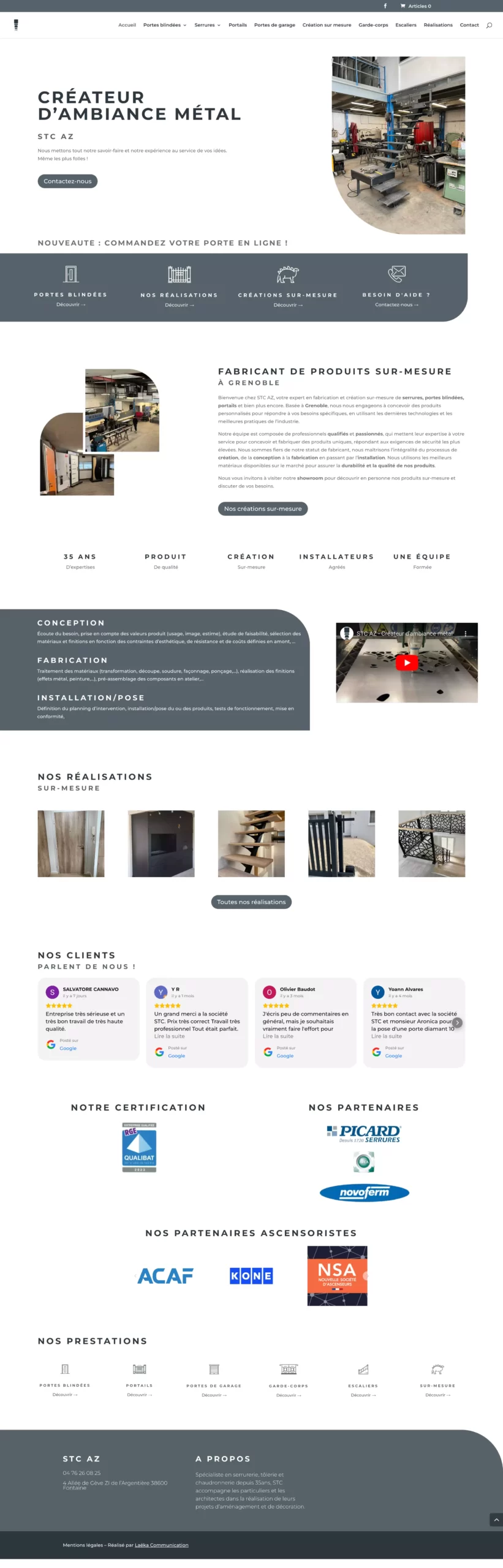 Refonte site web STC AZ