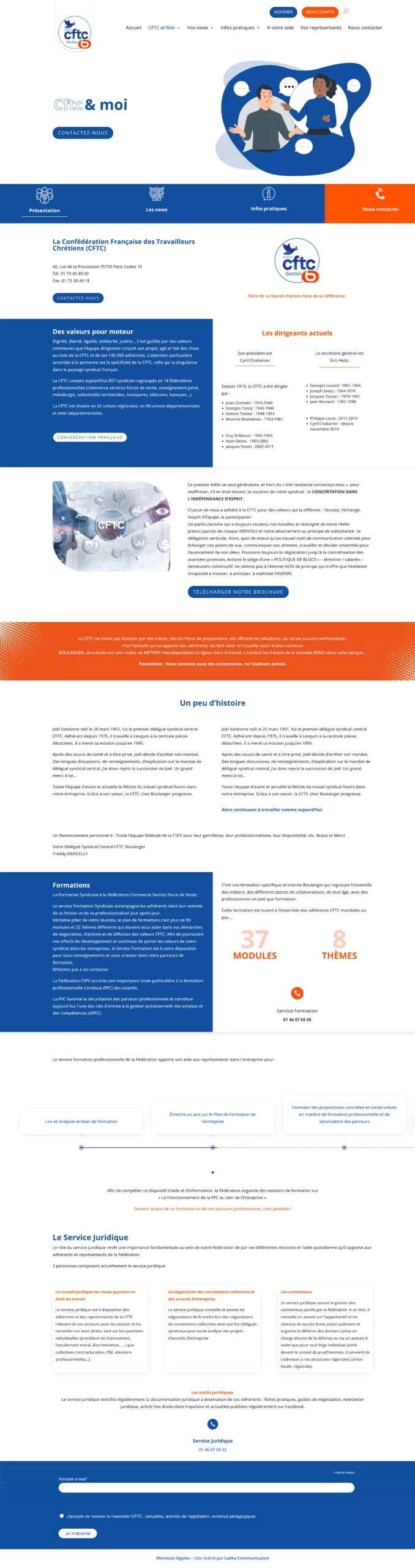 Refonte site web CFTC Boulanger Refonte site web CFTC Boulanger
