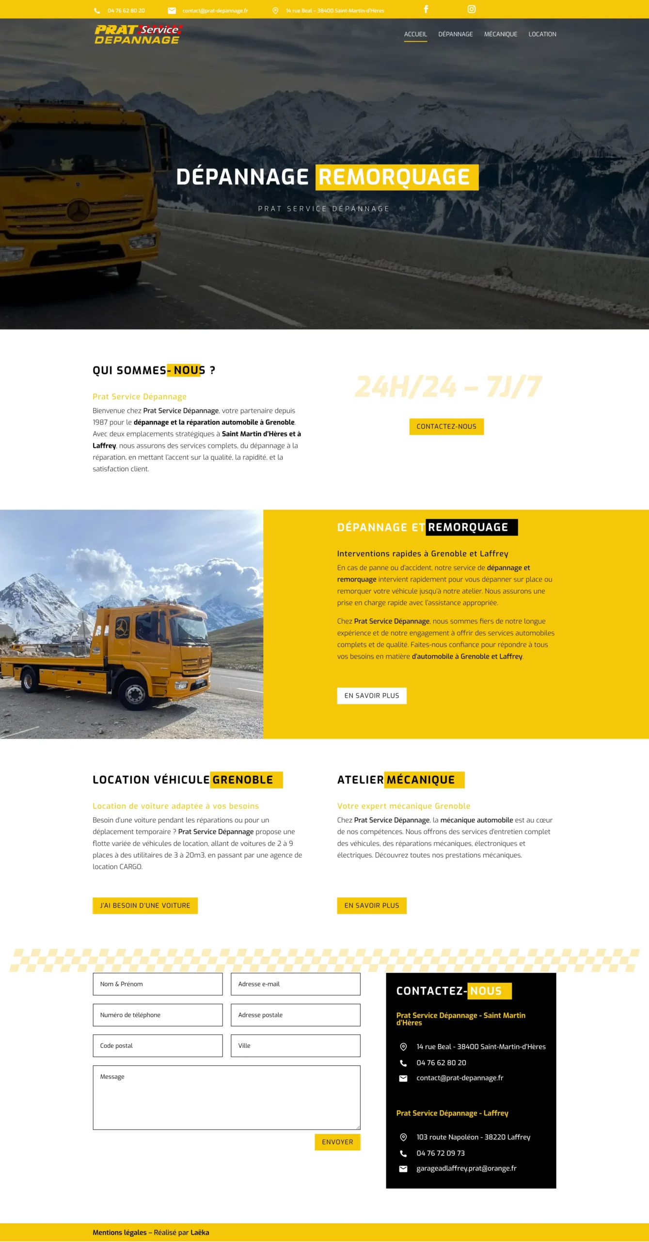 Site web vitrine - Grenoble Site web vitrine - Grenoble